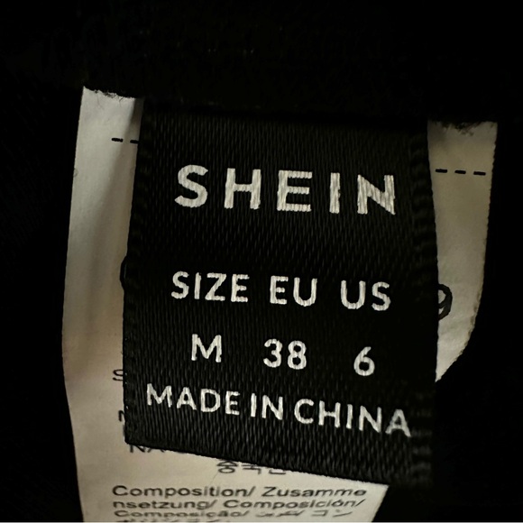 Y2K SHEIN Lace Up Ruffle Mini Coquette Goth Fairy Grunge Balletcore Whimsigoth - Picture 4 of 5